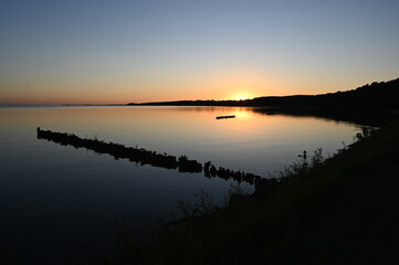 Abend am Stettiner Haff bei Kamminke