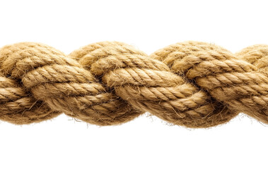 rope with knot isolated on white