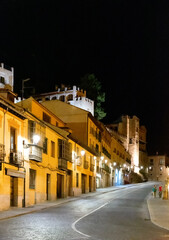 Calles de la ciudad de Segovia en Castilla y León, España