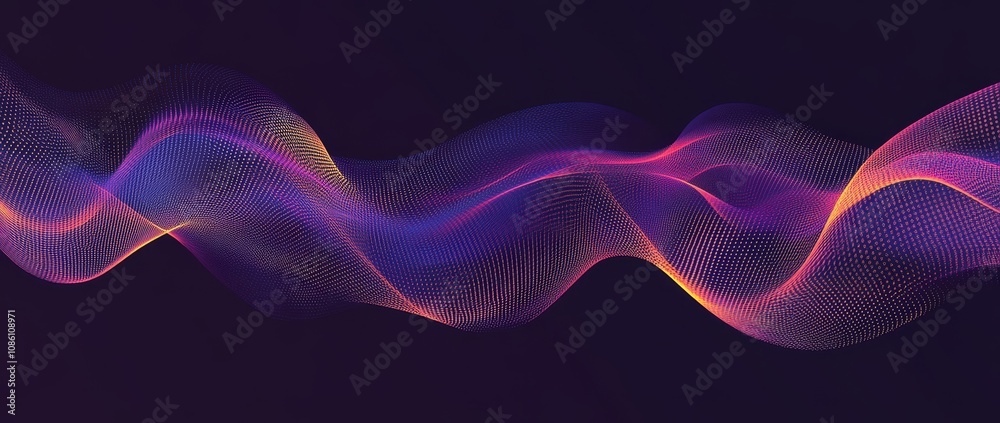 Poster abstract background of blue color in wave stream format. 3d rendering.
