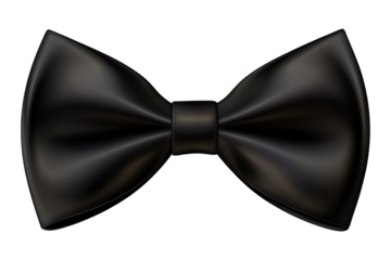 black bow isolated on white