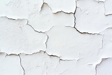 Obraz premium A damaged wall with cracked paint and damaged plaster. Abstract background.