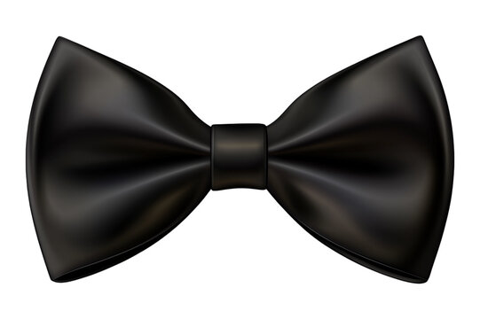 black bow isolated on white
