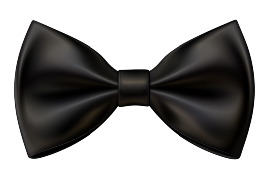 black bow isolated on white