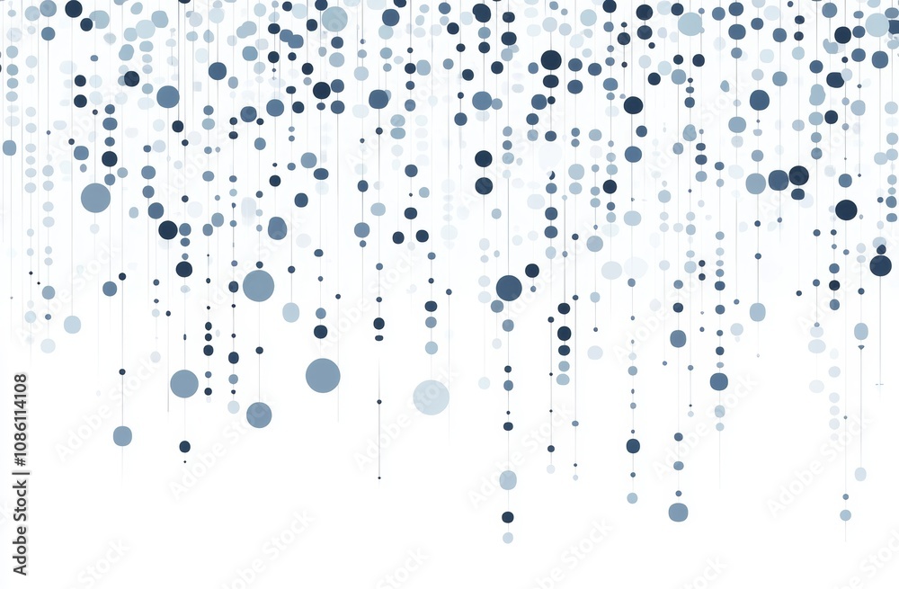 Poster data dots gray pattern pixel background with digital technology.