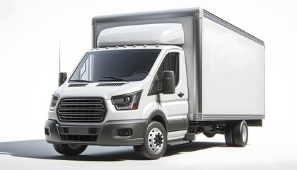 white delivery truck