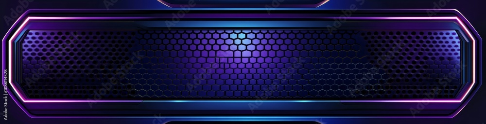 Poster an abstract technology background with hexagonal patterns for banners or header designs