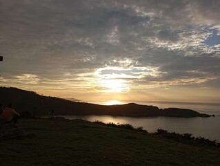 Anochecer en San Antonio Corbeiro en Cedeira, Galicia