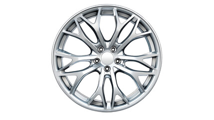 High-Performance Tire Rim Showcase Automotive Warehouse Product Display Indoor Close-Up View