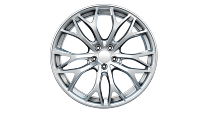 High-Performance Tire Rim Showcase Automotive Warehouse Product Display Indoor Close-Up View