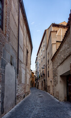 Calles de la ciudad de Segovia en Castilla y León, España