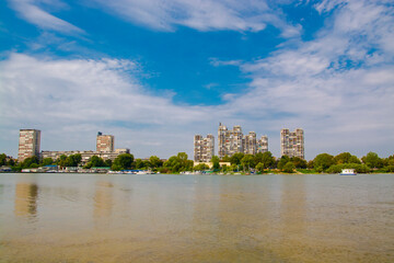 Obraz premium Great War Island in the Danuba river at Belgrade