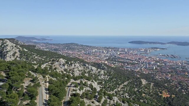 Toulon - View from Mount Faron, France