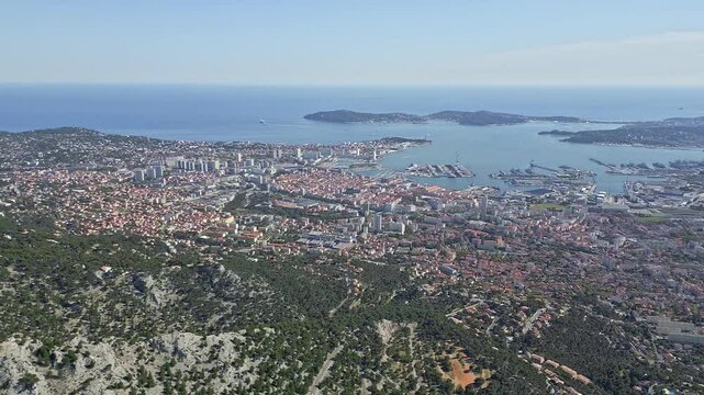 Toulon - View from Mount Faron, France