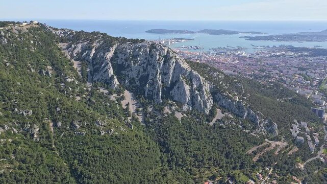 Toulon - View from Mount Faron, France