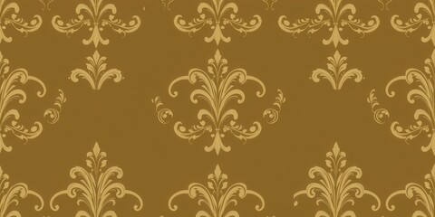 Elegant seamless damask wallpaper design with intricate floral patterns and scrolls, wallpaper, decoration