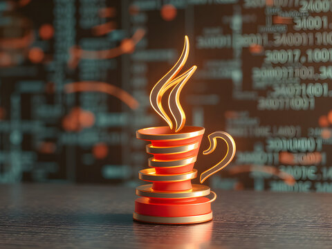 3D Java Logo Concept: The Power of Object-Oriented Programming