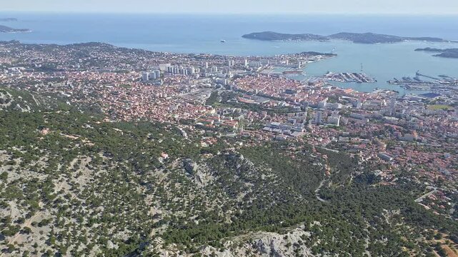 Toulon - View from Mount Faron, France