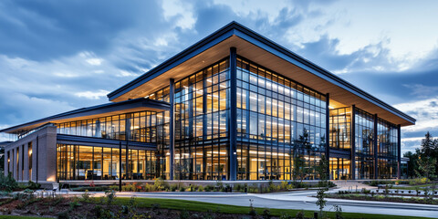 Obraz premium modern scientific center