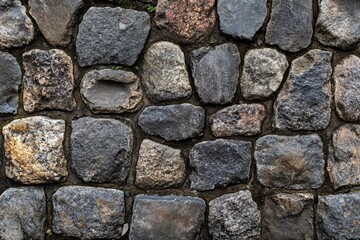 Fototapeta premium Stone Wall Texture: Rugged, Rustic, and Natural