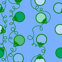 Christmas tree balls seamless winter toys pattern for wrapping paper and fabric