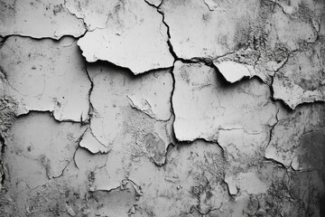 Fototapeta premium Cracked and Weathered Concrete Wall: A Textured Abstract