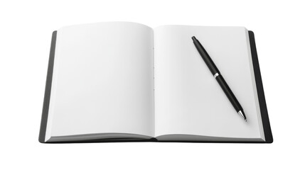 Notebook with pencil transparent background