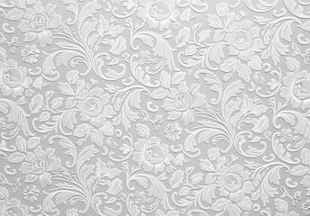 Beautiful abstract floral design embroidered background pattern
