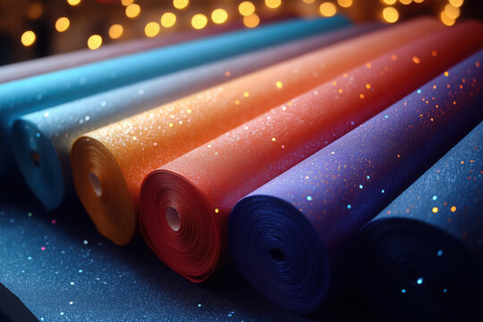 Colorful Glitter Wrapping Paper Rolls for Arts and Crafts with Shiny Textures, Festive Decor, and a Photography Backdrop in Blue and Orange

Citations:
[1] https://www.rokolee.com/product-photography-