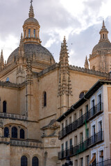 Obraz premium Catedral de Nuestra Señora de la Asunción y San Frutos de Segovia en Castilla y León, España