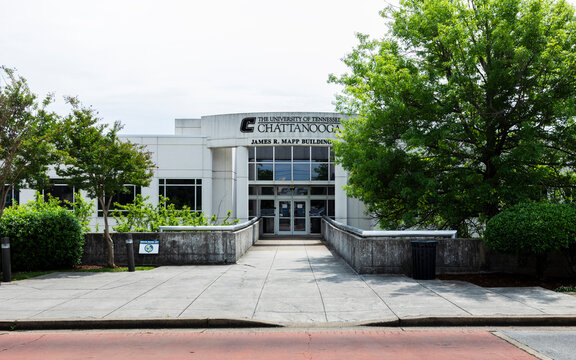 CHATTANOOGA, TN, USA-8 MAY 2021: University of Tennessee, James R. Mapp Building.