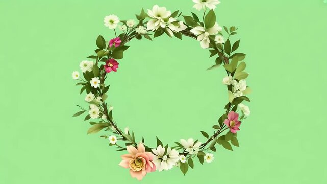 elegant feel floral themed designs option green screen background invitation wedding marriage greeting ornament luxury template grow romantic poster border bouquet card tropical booklet event exotic