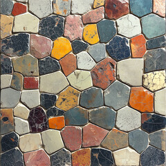 Terrazzo tile texture with a matte finish, featuring colorful specks of stone for a modern, stylish look in contemporary interiors.