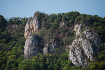 tunning Autumn Scenery of Torocko Rimetea, Transylvania: Forested Mountains and Village