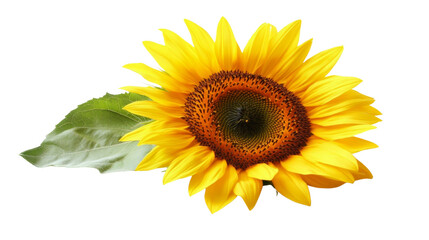 Naklejka premium Sunflower transparent background