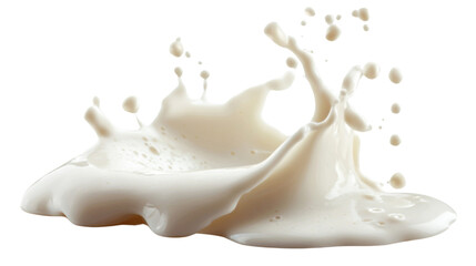 Splash of milk transparent background