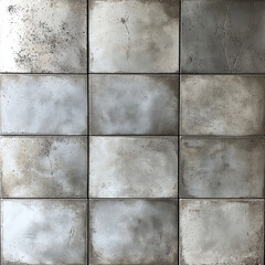 A concrete tile texture with a smooth, slightly matte finish, showing subtle speckles and variations in light gray tones, perfect for industrial and minimalist designs
