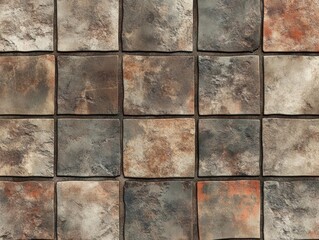 Rustic Stone Tile Seamless Texture -  Natural Stone Wall Pattern
