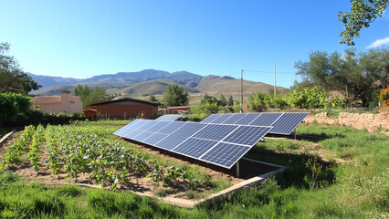 Innovación Sustentable: Paneles Solares en Paisajes Agrícolas
