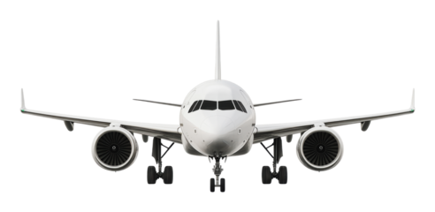 PNG Modern passenger aircraft prepared for takeoff