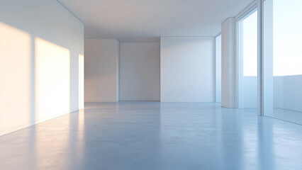 Spacious Minimalism: A Modern Living Room in Silence