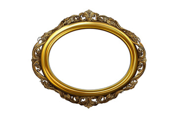 Obraz premium antique gold frame isolated on white