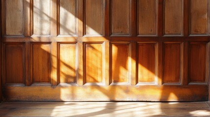 Natural Light on Wooden Door Texture