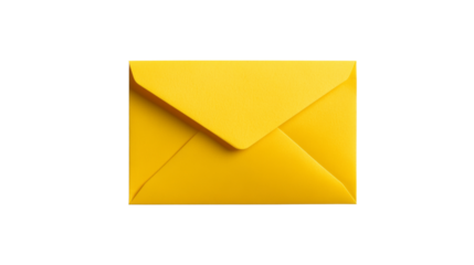 Yellow envelope transparent background