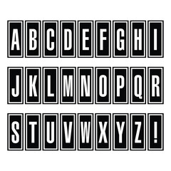 Letterpress letter set