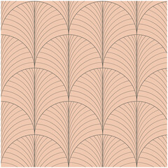 Pastel art deco seamless pattern. Abstract background art nouveau with geometric line vintage decorative elegant texture style. Design for wallpaper, banner, and card.

