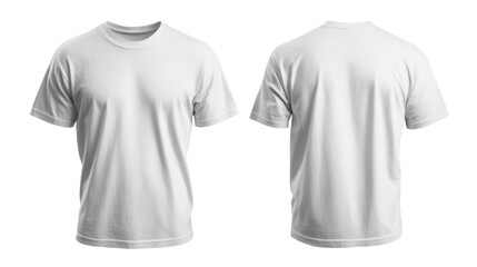Fototapeta premium White T-shirt front and back transparent background