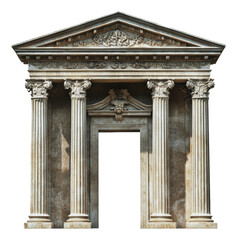 Fototapeta premium PNG Detailed-columned architectural monument