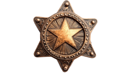 Sheriff badge transparent background