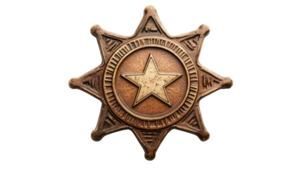 Sheriff badge transparent background